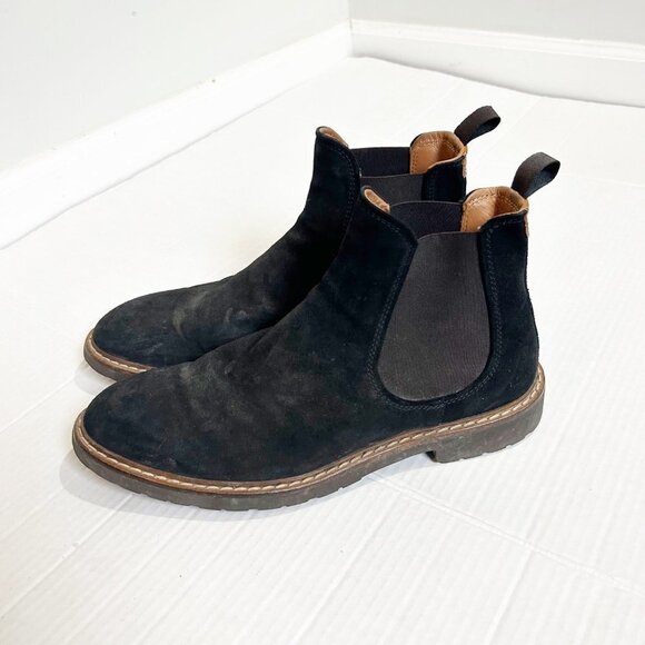 Good Man Brand Other - Good Man Brand Suede Chelsea Boots Size 10 Black Made in Italy